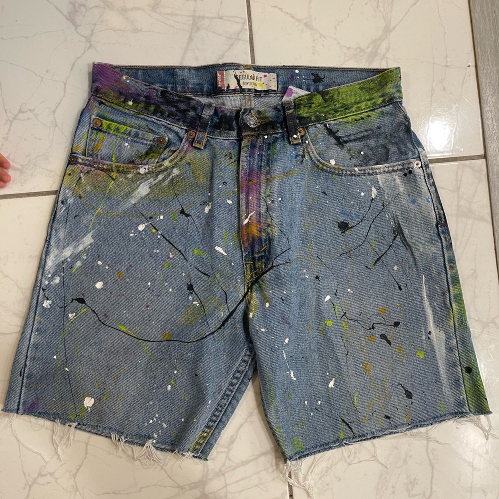 Levi’s 505 Painted Shorts 32